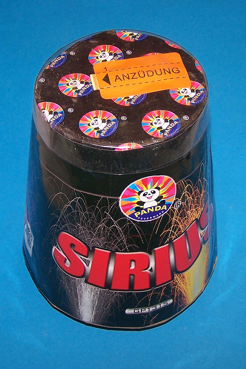 Panda Sirius - Feuerwerksvitrine