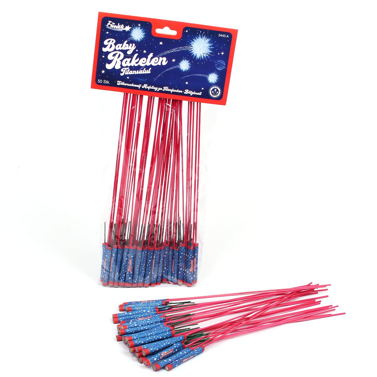 Funke Baby Raketen Titansalut - Feuerwerksvitrine