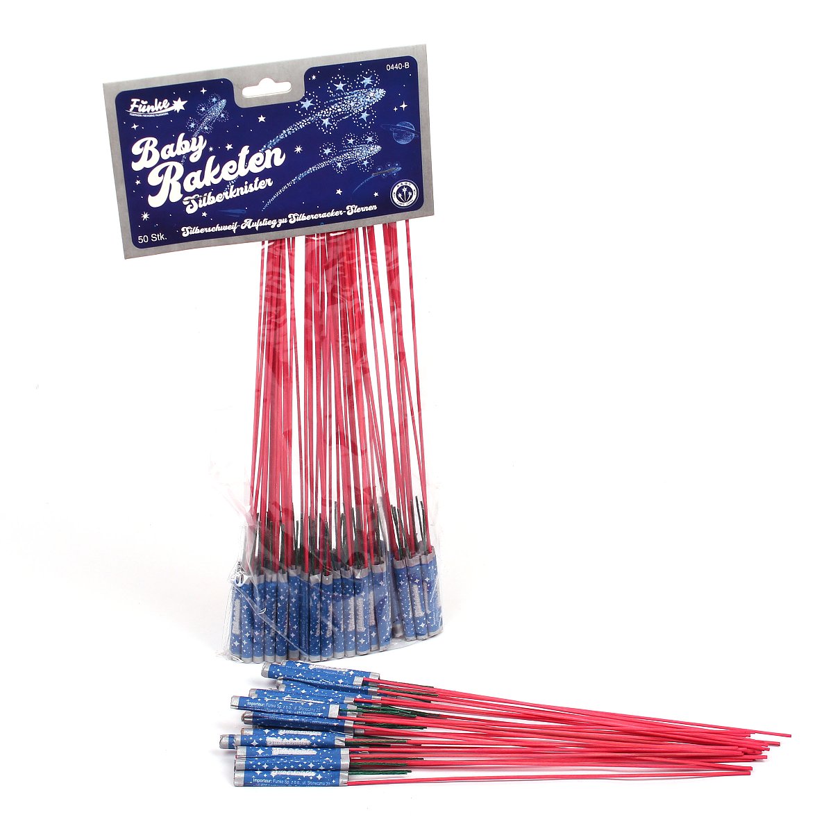Funke Baby Raketen Silberknister - Feuerwerksvitrine