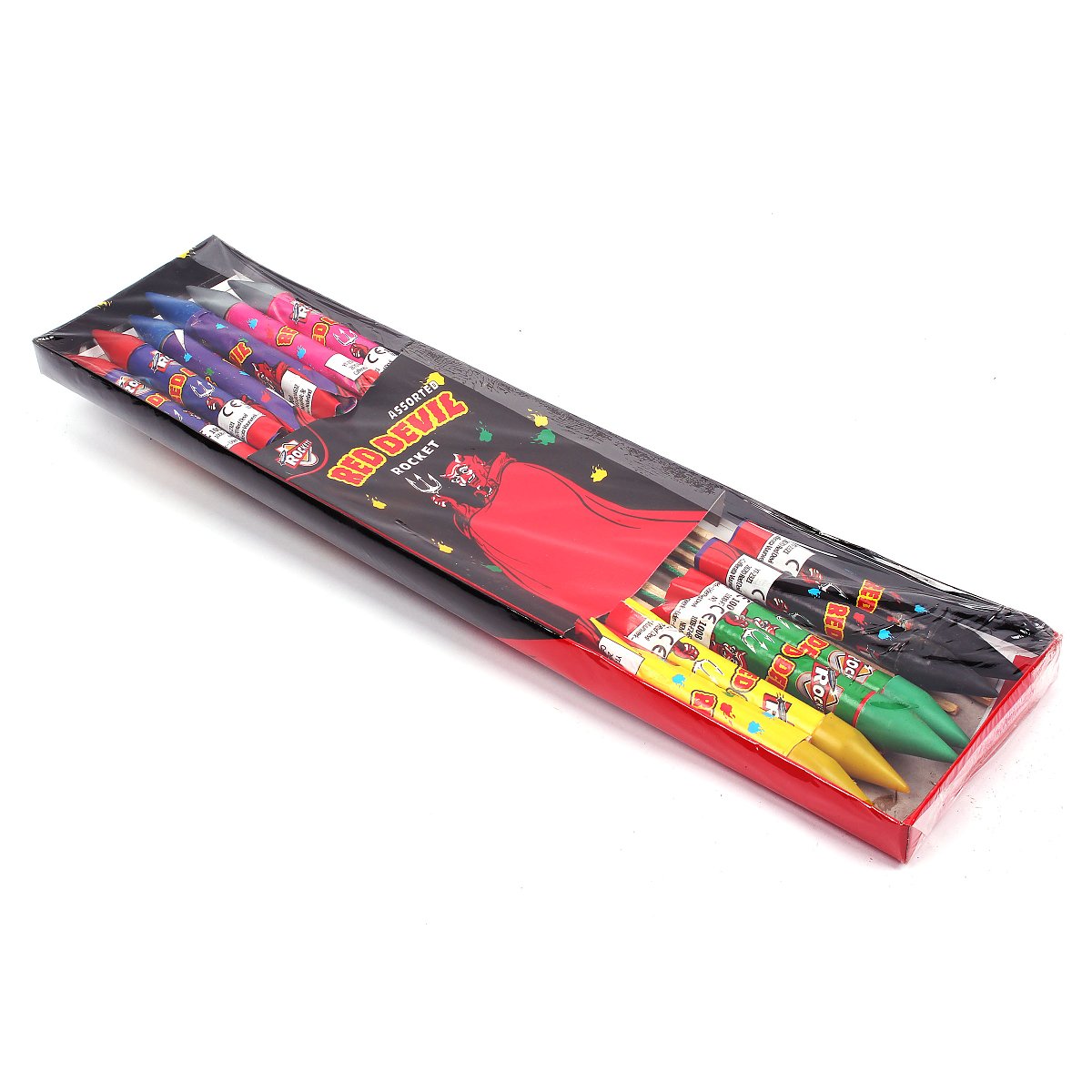 Cafferata Red Devil Rockets - Feuerwerksvitrine