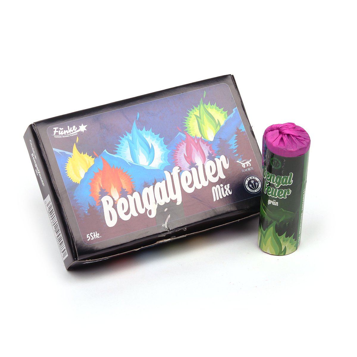 Funke Bengalfeuer Blau – F1 Jugendfeuerwerk | 3 Stück, Je 20 G | Brenndauer 20 Sekunden