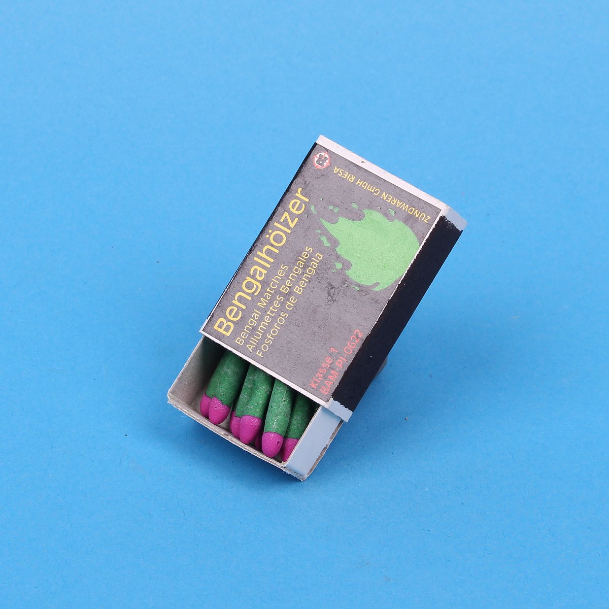 Bengalhölzer Retro Style - Sturmstreichhölzer In Rot, Grün, Silber