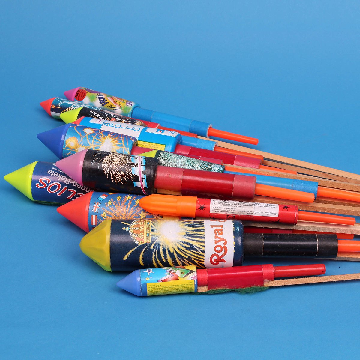 Weco Raketen Attrappen Pool Angebot 3er - Feuerwerksvitrine