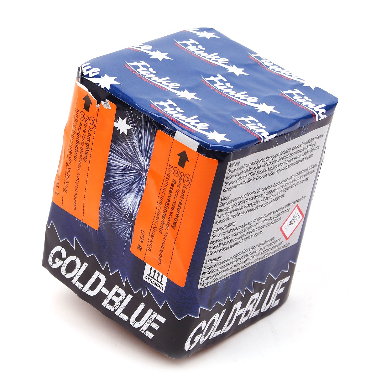 Funke Gold Blue - Feuerwerksvitrine