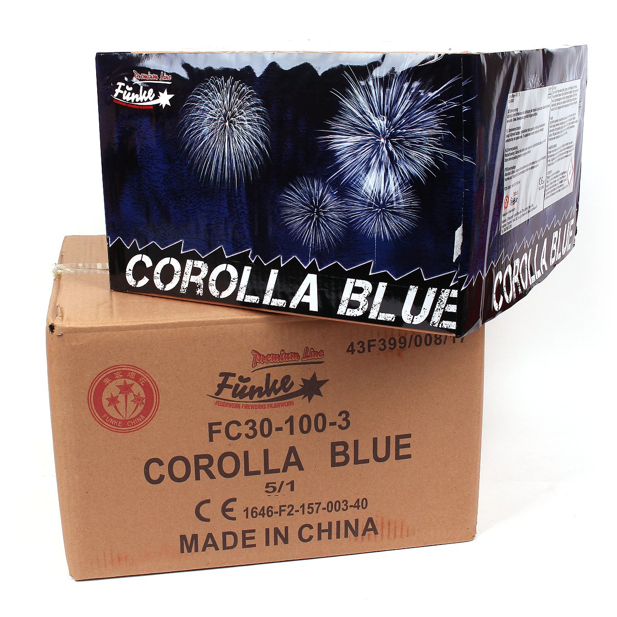 Funke Corolla Blue - Feuerwerksvitrine