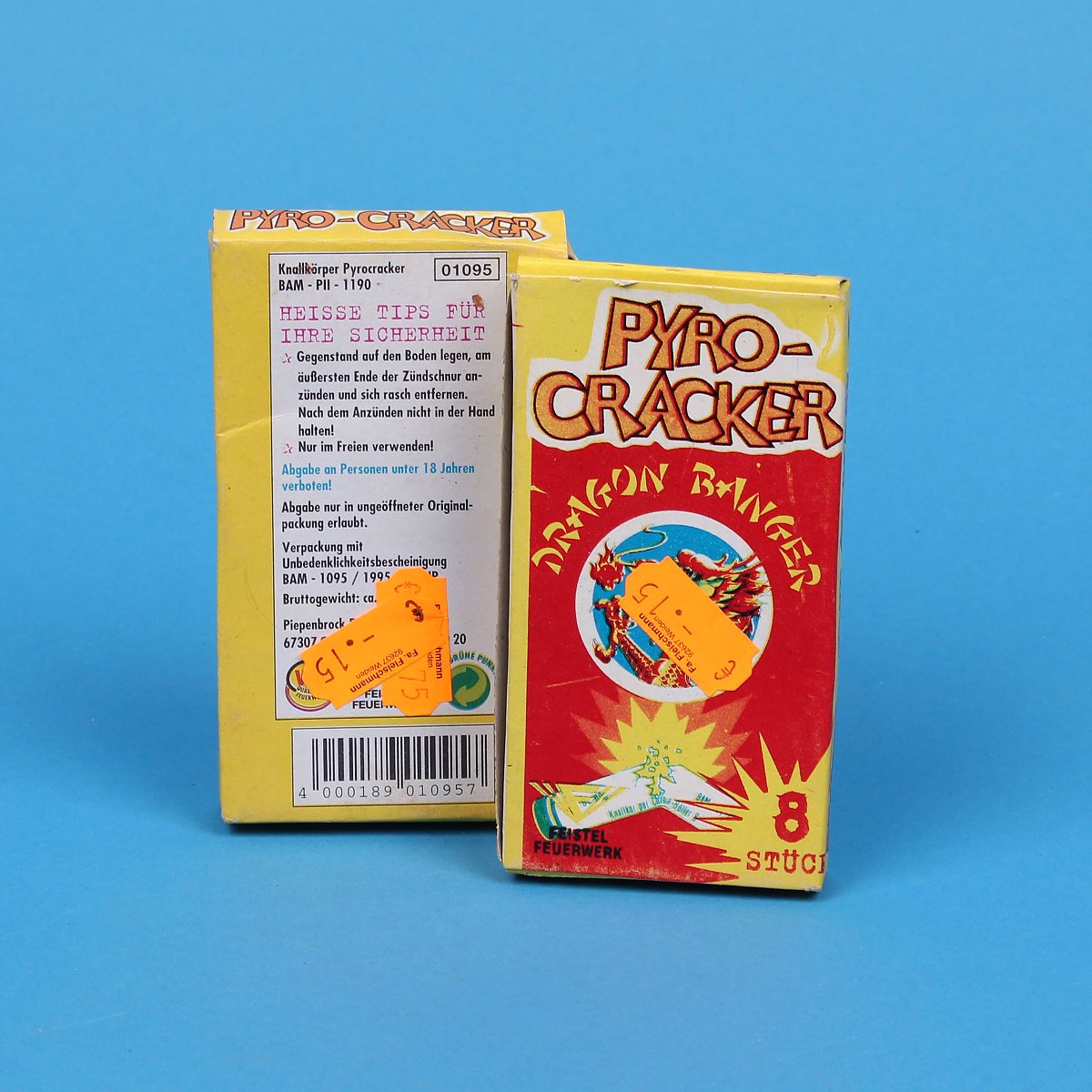 Feistel Pyro Cracker Dragon Banger Leerschachtel - Feuerwerksvitrine