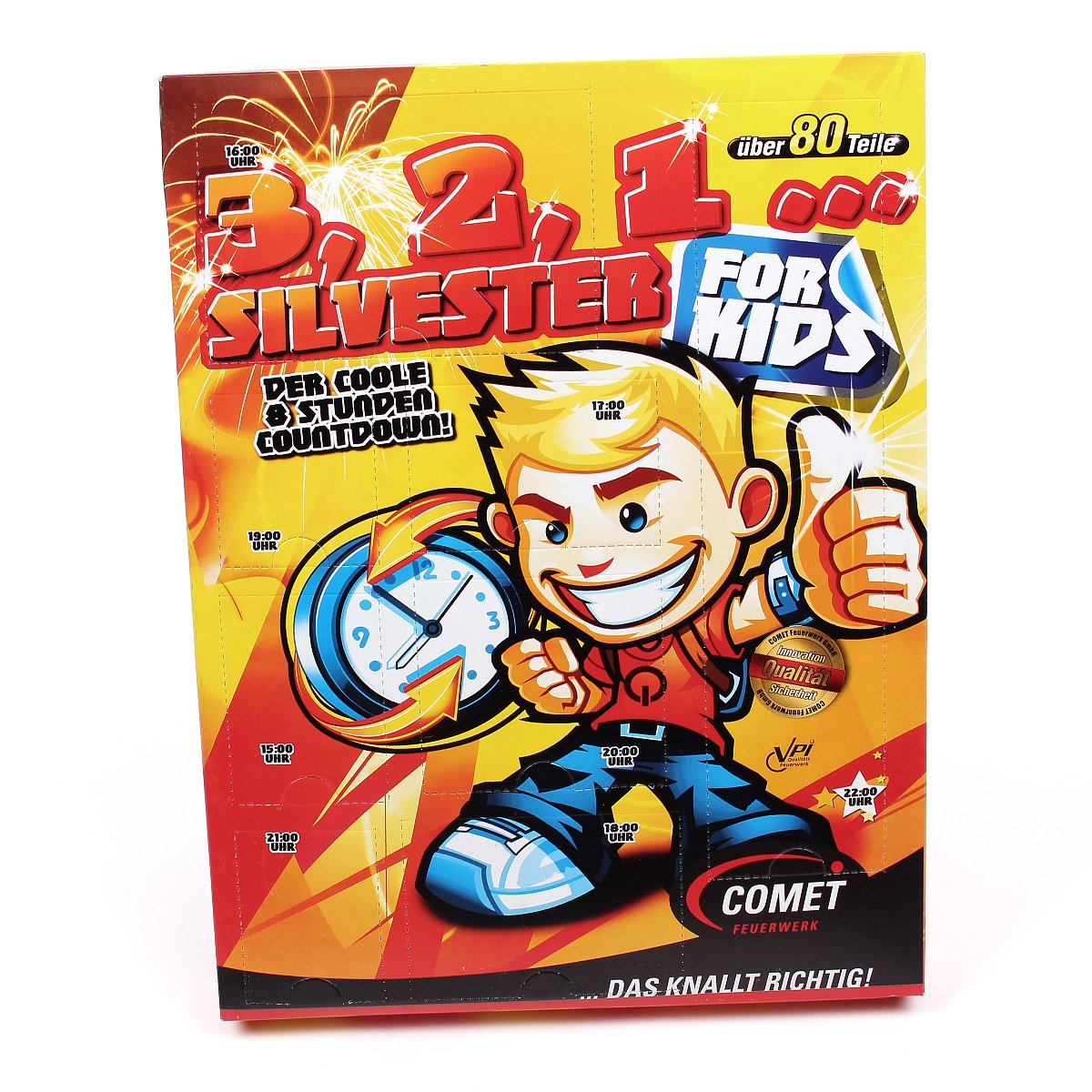 Comet 3, 2, 1 Silvester Kalender - Feuerwerksvitrine