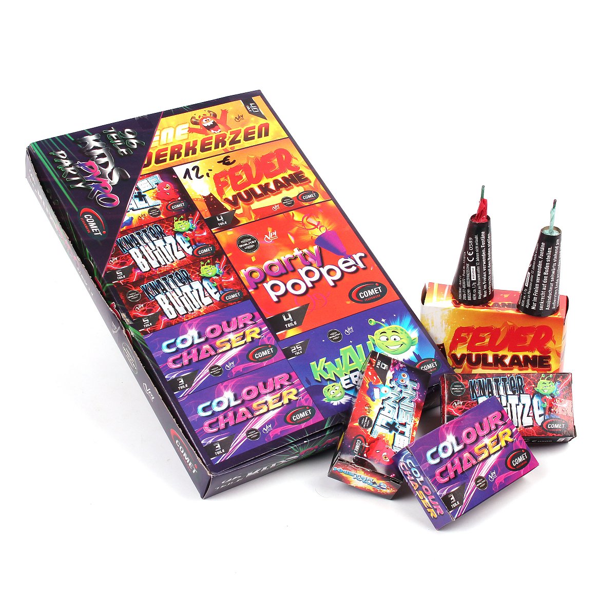 Comet Kids Pyro Party BOX - Feuerwerksvitrine