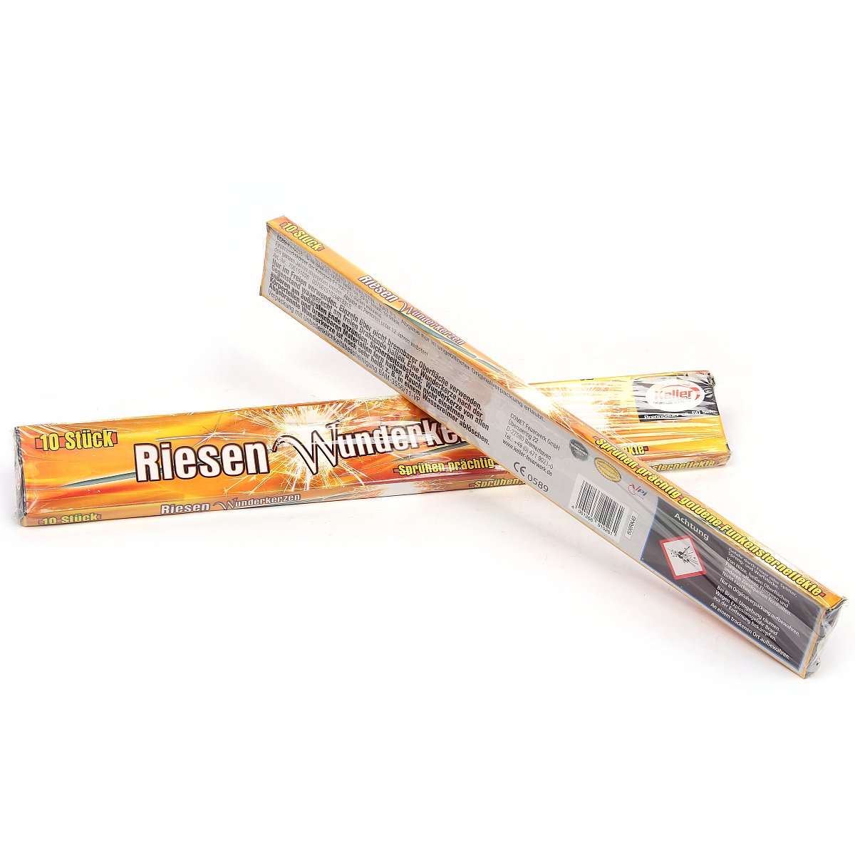 Keller Riesen Wunderkerzen Gold - Feuerwerksvitrine