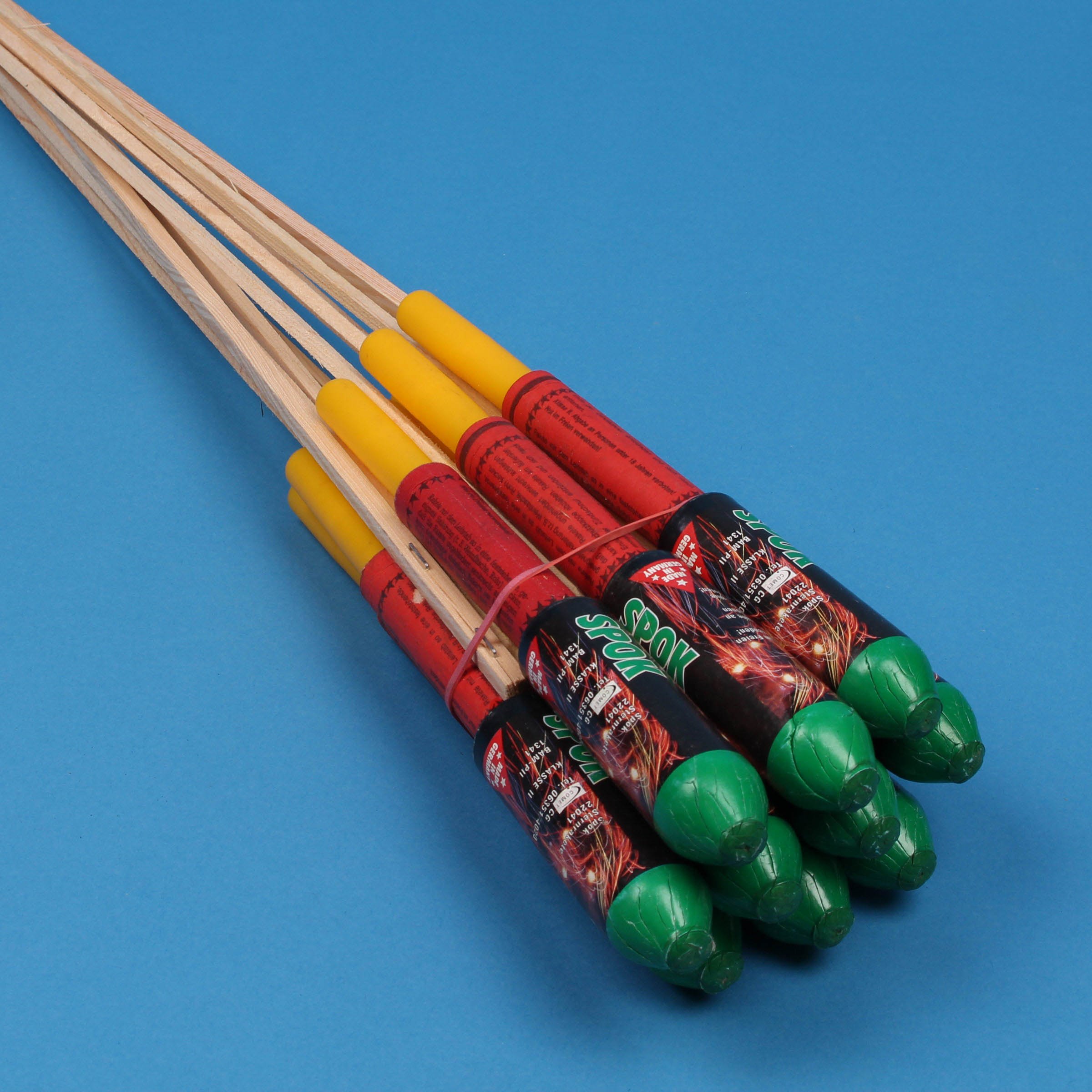 Comet/Moog Spok - Rakete - Feuerwerksvitrine